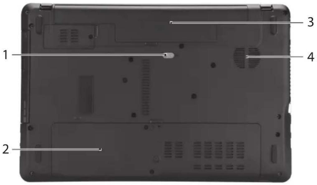ACER Aspire E1 57133128G50Maks - Onderkant - 1