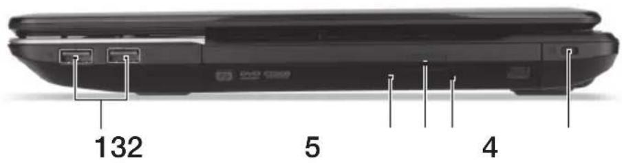 ACER Aspire E1 57133128G50Maks - Vedere din dreapta - 1