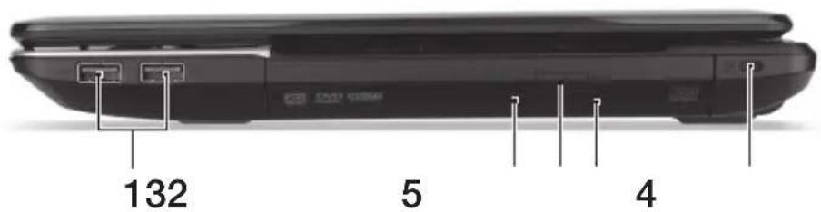 ACER Aspire E1 57133128G50Maks - Vue droite - 1