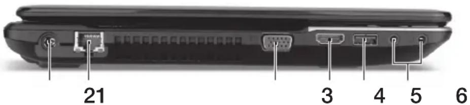 ACER Aspire E1 57133128G50Maks - Linke Seite - 1