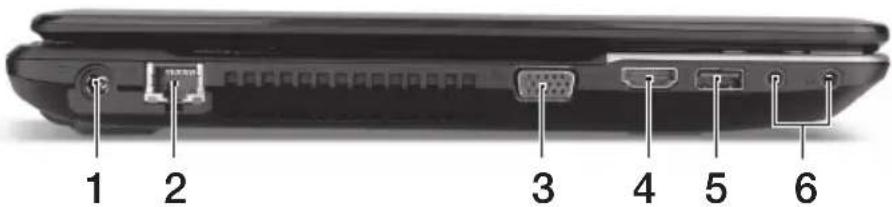 ACER Aspire E1 57133128G50Maks - Bal oldali nézet - 1
