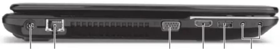 ACER Aspire E1 57133128G50Maks - Vaade vasakult - 1