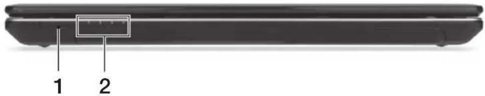 ACER Aspire E1 57133128G50Maks - Vista frontal cerrada - 1