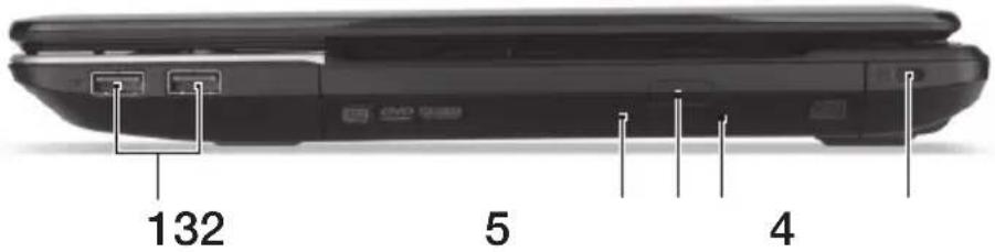 ACER Aspire E1 57133128G50Maks - Høyre visning - 1