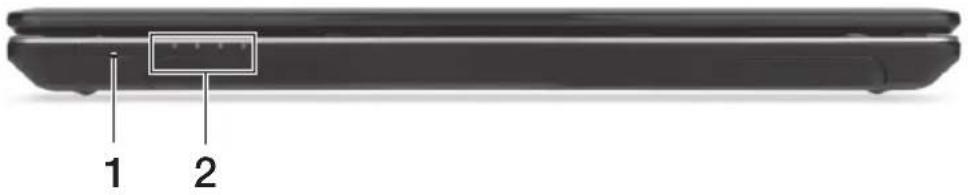 ACER Aspire E1 57133128G50Maks - Pohled na zavřenou přední stranu - 1