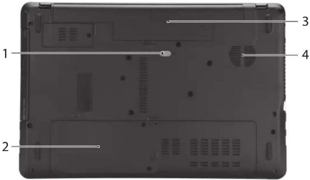 ACER Aspire E1 57133128G50Maks - Vedere bază - 1