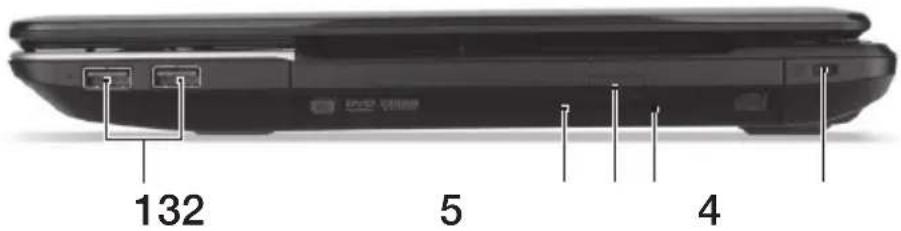 ACER Aspire E1 57133128G50Maks - Vista derecha - 1