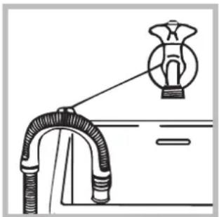 HOTPOINT-ARISTON ECOT7D 1492 EU - Pripojenie odtokovej hadice - 2