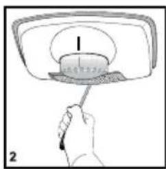 BLOMBERG KSM9520 A+ - Replacing the interior light bulb - 2