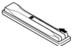 PIONEER KRP500AW - Mise en place des piles - 3