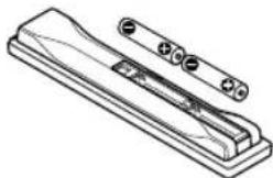 PIONEER KRP500AW - Mise en place des piles - 2