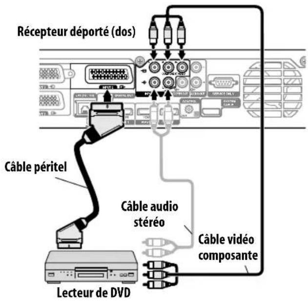PIONEER KRP500AW - Connexion d'un lecteur de DVD - 1