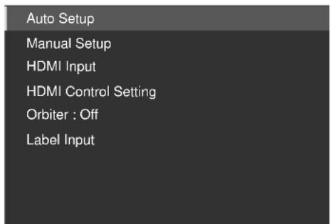 PIONEER KRP500AW - About "Option" menus - 3
