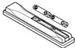 PIONEER KRP500AW - Inserting batteries - 2