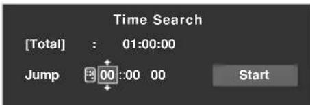PIONEER KRP500AW - Select "Time Search" from the TOOLS Menu. - 1