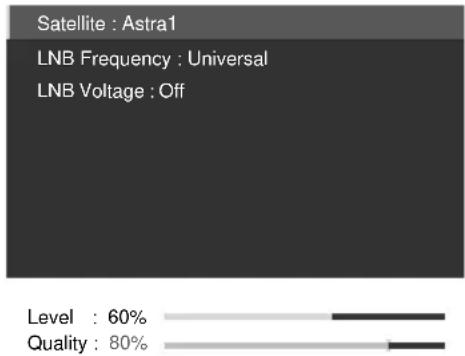 PIONEER KRP500AW - Select "Satellite" (↑/↓ then ENTER). - 1