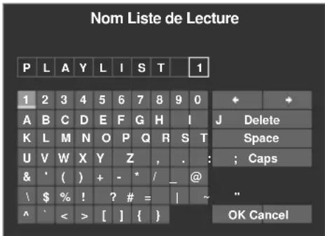 PIONEER KRP500AW - Sélectionnez "Changer Nom" dans le menu TOOLS. - 1