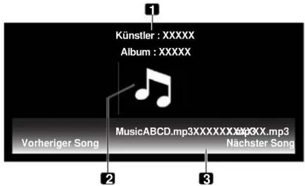 PIONEER KRP500AW - Wiedergabe von Musikdateien auf dem Flachbildfernseher - 1