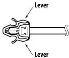 PIONEER KRP500AW - Attaching and removing a cable clamp - 3