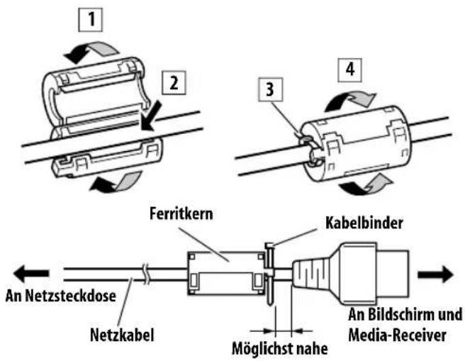 PIONEER KRP500AW - Anbringenden Ferritkerns - 1