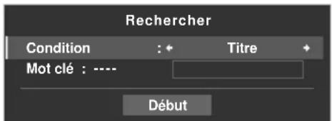 PIONEER KRP500AW - Sélectionnez "Recherche" dans le menu TOOLS. - 1