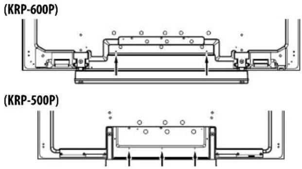 PIONEER KRP500AW - Attaching cable clamps to the main unit - 1