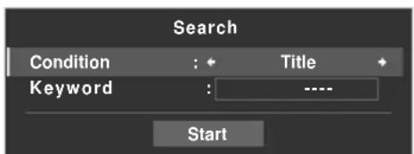PIONEER KRP500AW - Select "Search" from the TOOLS Menu. - 1