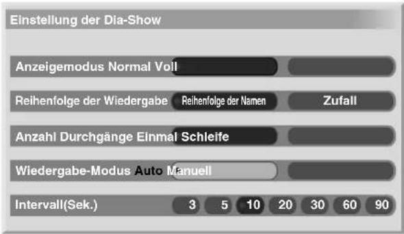 PIONEER PDP506XDE - Einstellungen der Dia-Show - 1