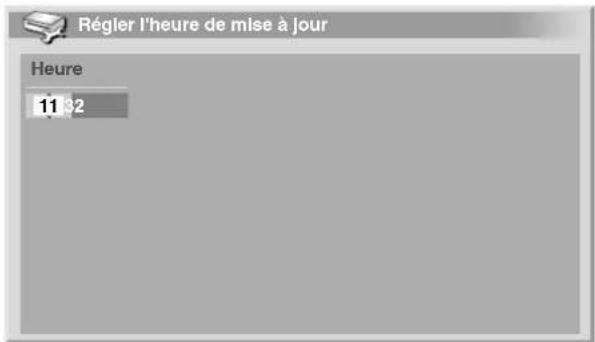 PIONEER PDP506XDE - Réglage de l'heure de mise à jour - 2