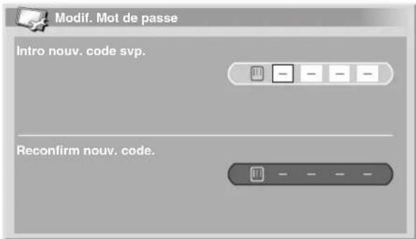 PIONEER PDP506XDE - Changement de mot de passe - 1