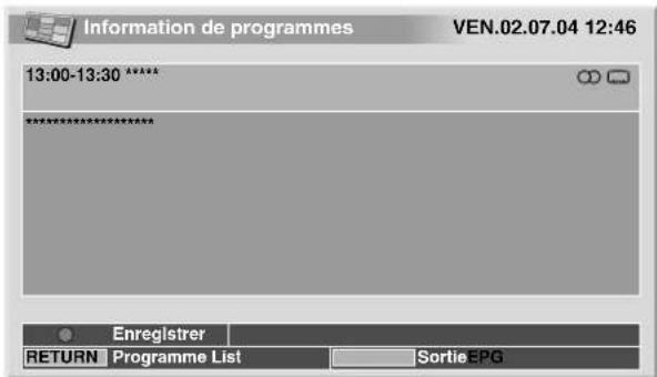 PIONEER PDP506XDE - Choix de l'émission à regarder immédiatement - 1