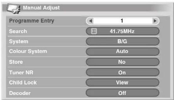 PIONEER PDP506XDE - Using Manual Adjust - 1