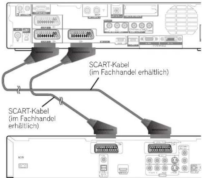 SCART-Kabel (im Fachhandel erhältlich) SCART-Kabel (im Fachhandel erhältlich)