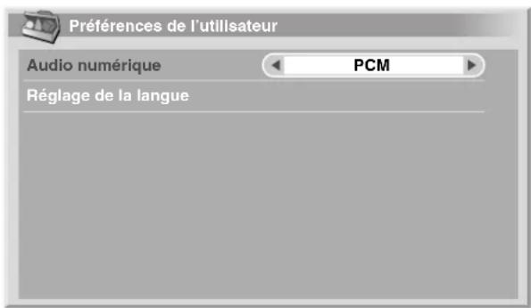 PIONEER PDP506XDE - Sélection d'un format audio numérique - 1