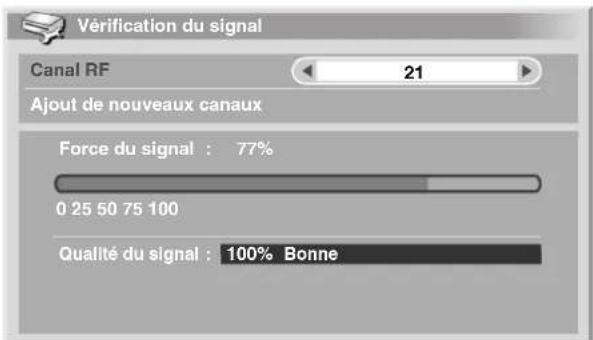 PIONEER PDP506XDE - Vérification de la force du signal - 1