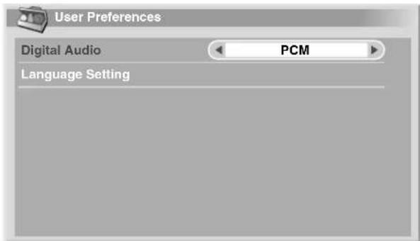PIONEER PDP506XDE - Selecting a digital audio format - 1