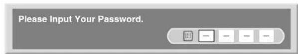 PIONEER PDP506XDE - Entering a password - 1