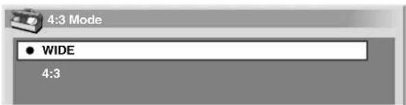 PIONEER PDP506XDE - Selecting a screen size for received 4:3 aspect ratio signals - 1