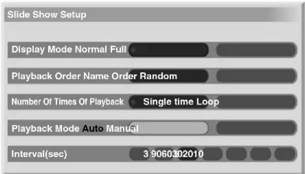 PIONEER PDP506XDE - Starting the Slide Show Setup screen - 1