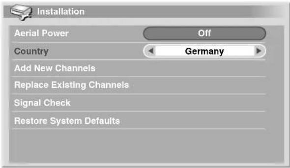 PIONEER PDP506XDE - Reselecting a country - 1