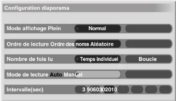 PIONEER PDP506XDE - Configuration de lancement de diaporama - 1