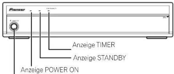 Pioneer Anzeige TIMER Anzeige STANDBY Anzeige POWER ON