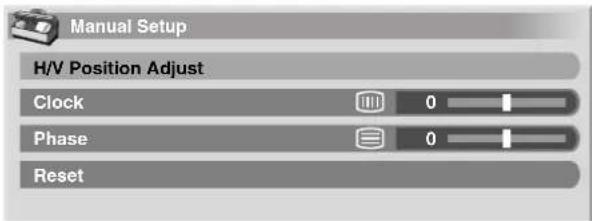 PIONEER PDP506XDE - Adjusting image positions and clock manually (PC mode only) - 1