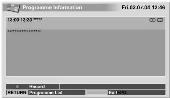 PIONEER PDP506XDE - Viewing programme information - 1
