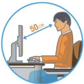 SAMSUNG DM700T3A - 책상과 의자의 높이는 자신의 키에 맞도록 조정하세요. - 2