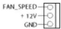 FAN SPEED CONTROL CPU FAN SPEED :12V GND