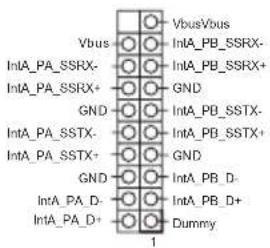 Vbus IntA_PA_SSRX- IntA_PA_SSRX+ GND IntA_PA_SSTX- IntA_PA_SSTX+ GND IntA_PA_D- IntA_PA_D+ VbusVbus IntA_PB_SSRX- IntA_PB_SSRX+ GND IntA_PB_SSTX- IntA_PB_SSTX+ GND IntA_PB_D- IntA_PB_D+ Dummy 1