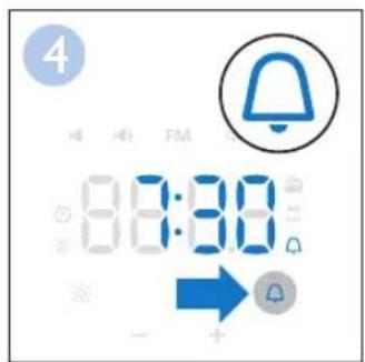 PHILIPS WakeUp Light HF3505 - Setting the alarm - 4