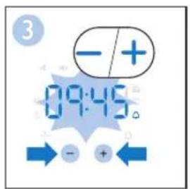PHILIPS WakeUp Light HF3505 - First use - setting the clock time - 3