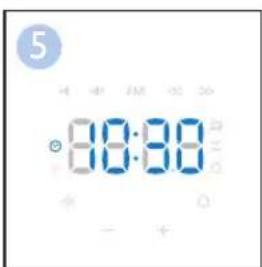 PHILIPS WakeUp Light HF3505 - First use - setting the clock time - 5